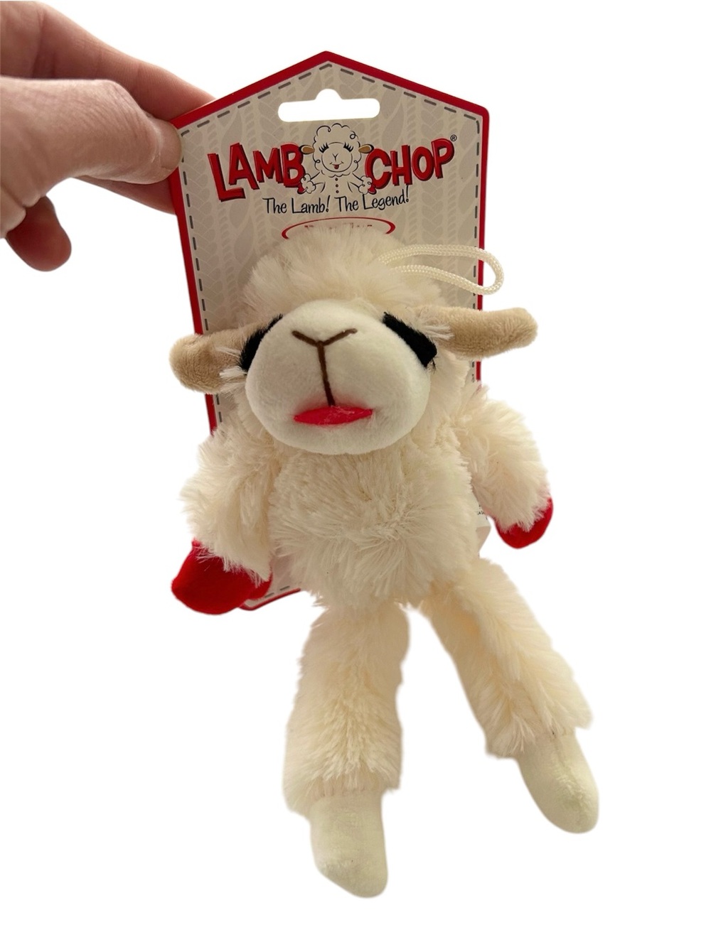 New Dream Works Lamb Chop The Lamb! The Legend! 7” Furry Dog Toy With Squeaker